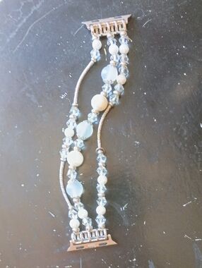 Elegant Beaded Watch Band Multi-Strand Bracelet for Women